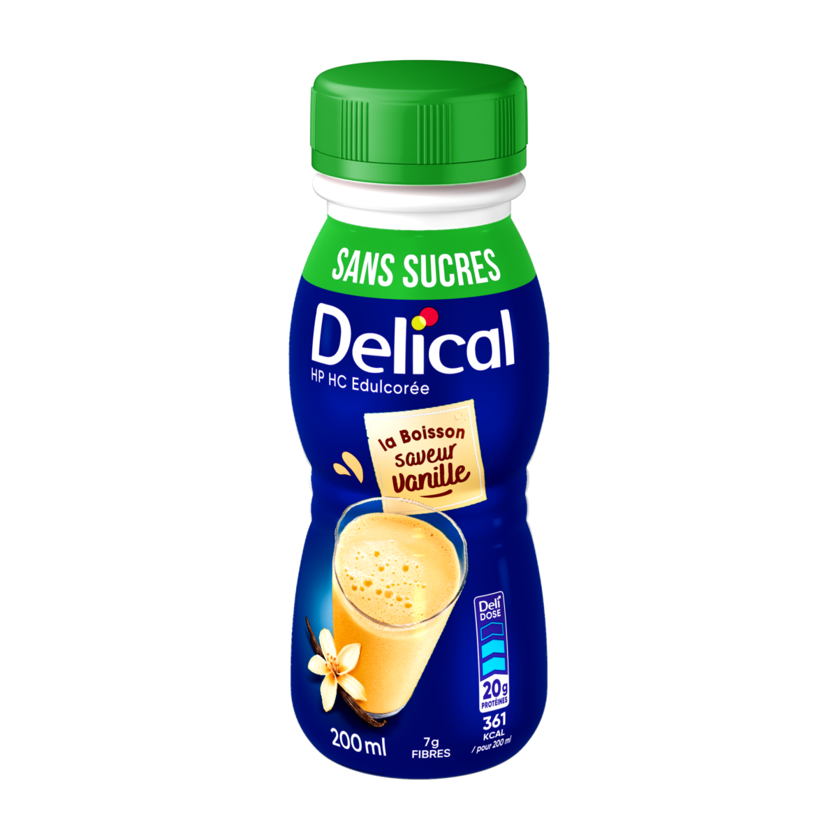 bouteille boisson sans sucres saveur vanille